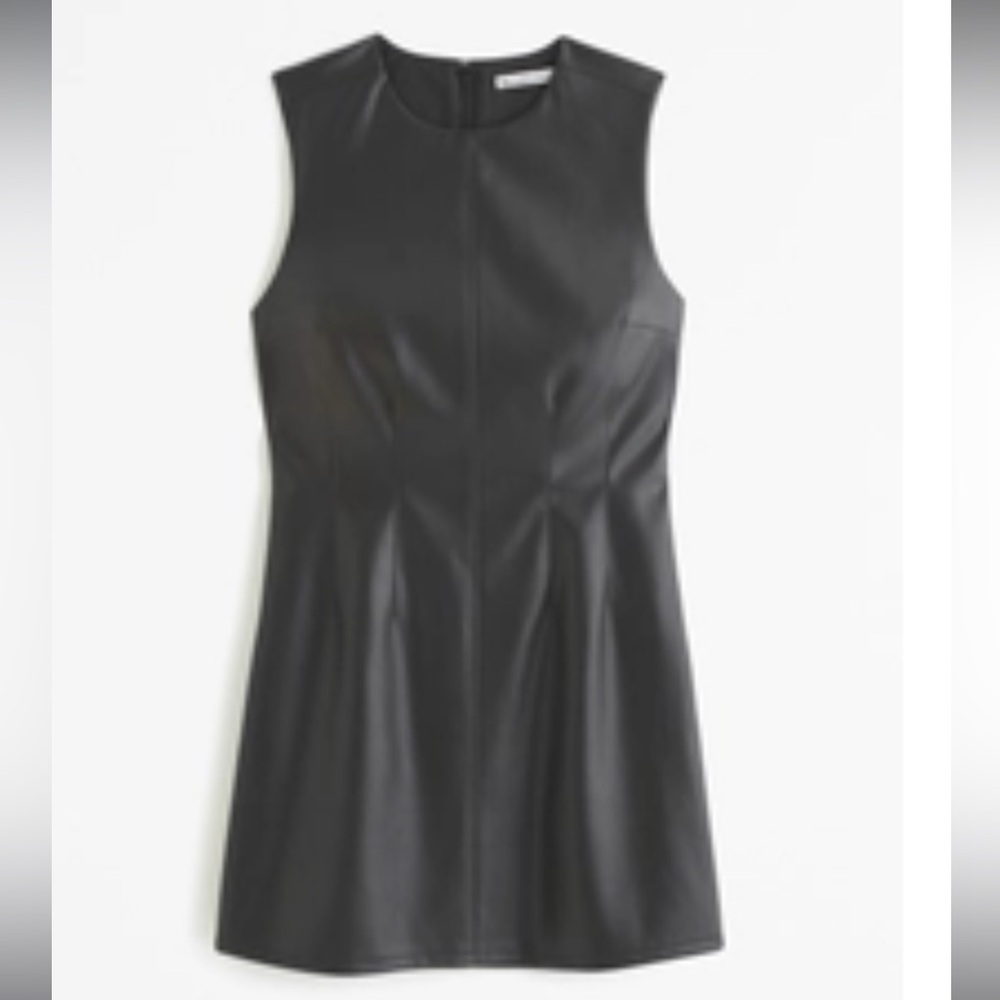 Women's Shell Vegan Leather Mini Dress